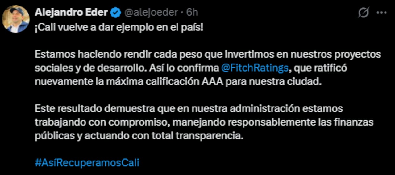 La agencia internacional confirmó que el Distrito conserva su fortaleza fiscal.