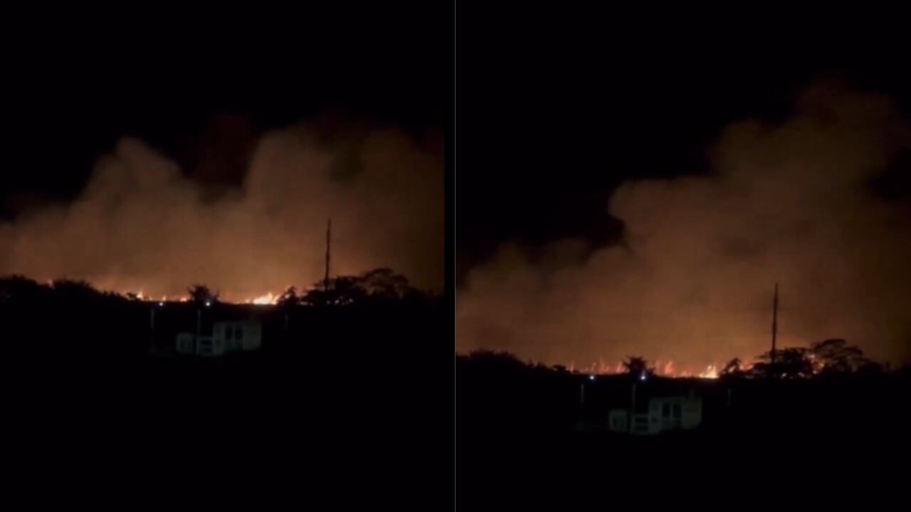 El incendio se presentó en el suroriente de la ciudad.