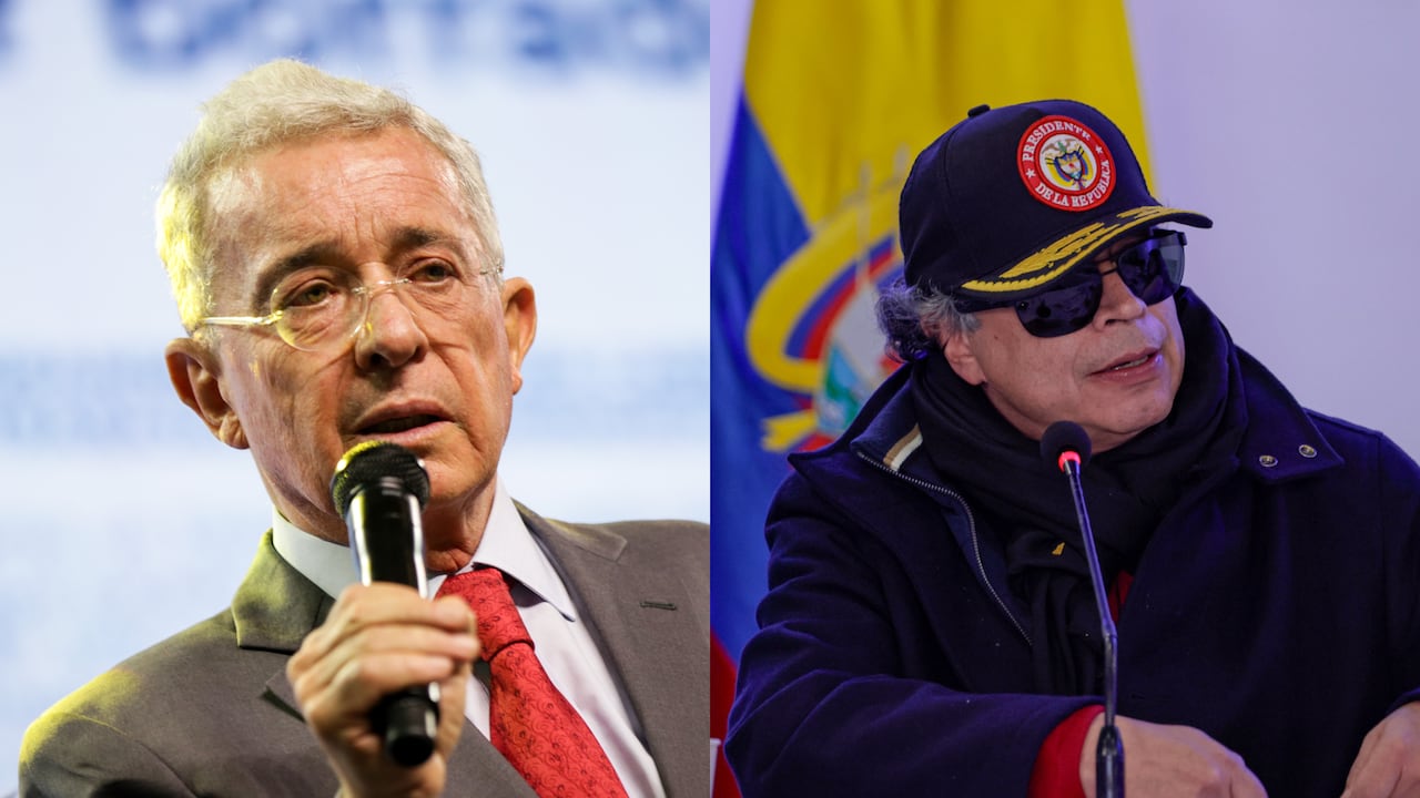 Álvaro Uribe y Gustavo Petro.