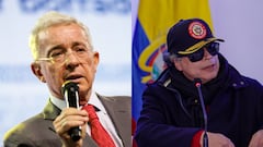 Álvaro Uribe y Gustavo Petro.