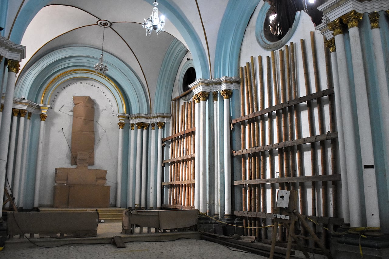 Obras de reconstrucción del Techo de la Iglesia San Francisco