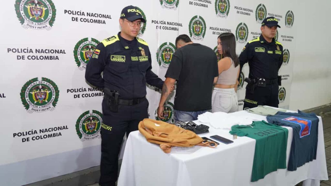 Captura de alias el Ministro y alias Nathaly.