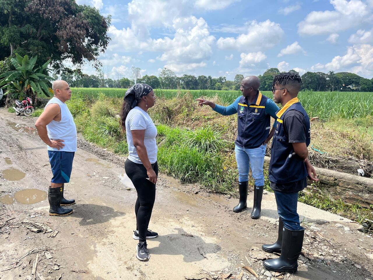 La Administración Municipal de Palmira informó que contrató un estudio técnico para determinar cuáles son las posibles soluciones al tema de escorrentías en la ciudad. Foto: Alcaldía de Palmira / El País.