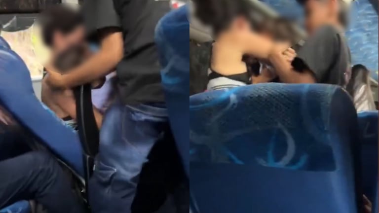 Momentos de pánico vivieron los ciudadanos que se transportaban en el bus intermunicipal.