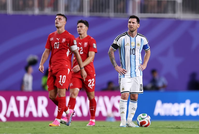 Imagen del partido de cuartos de final de la Copa del Mundo 2026 entre la Selección de Argentina y Suiza.