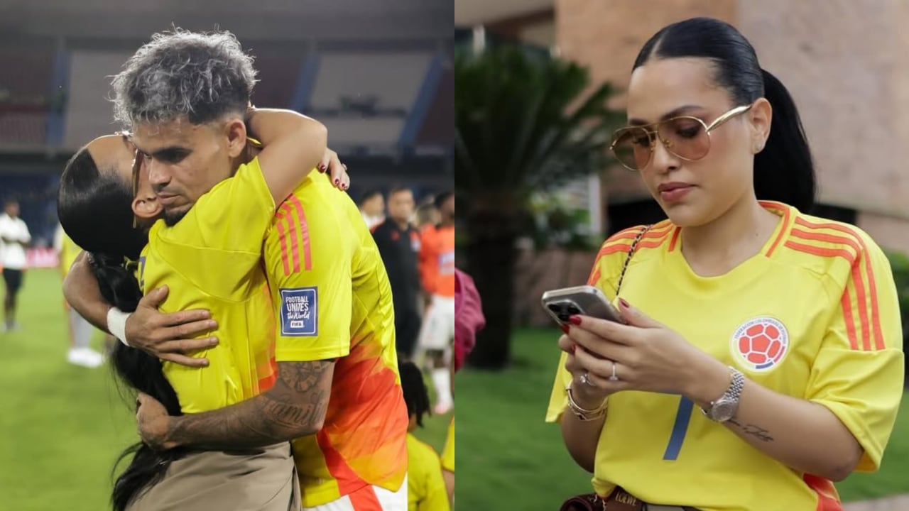 La esposa del guajiro lo estuvo acompañando en el reciente partido de la Selección Colombia.