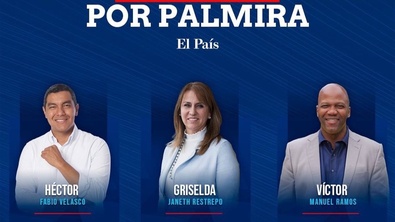 Los tres candidatos son los que lideran 'la puja' por la Alcaldía de Palmira.