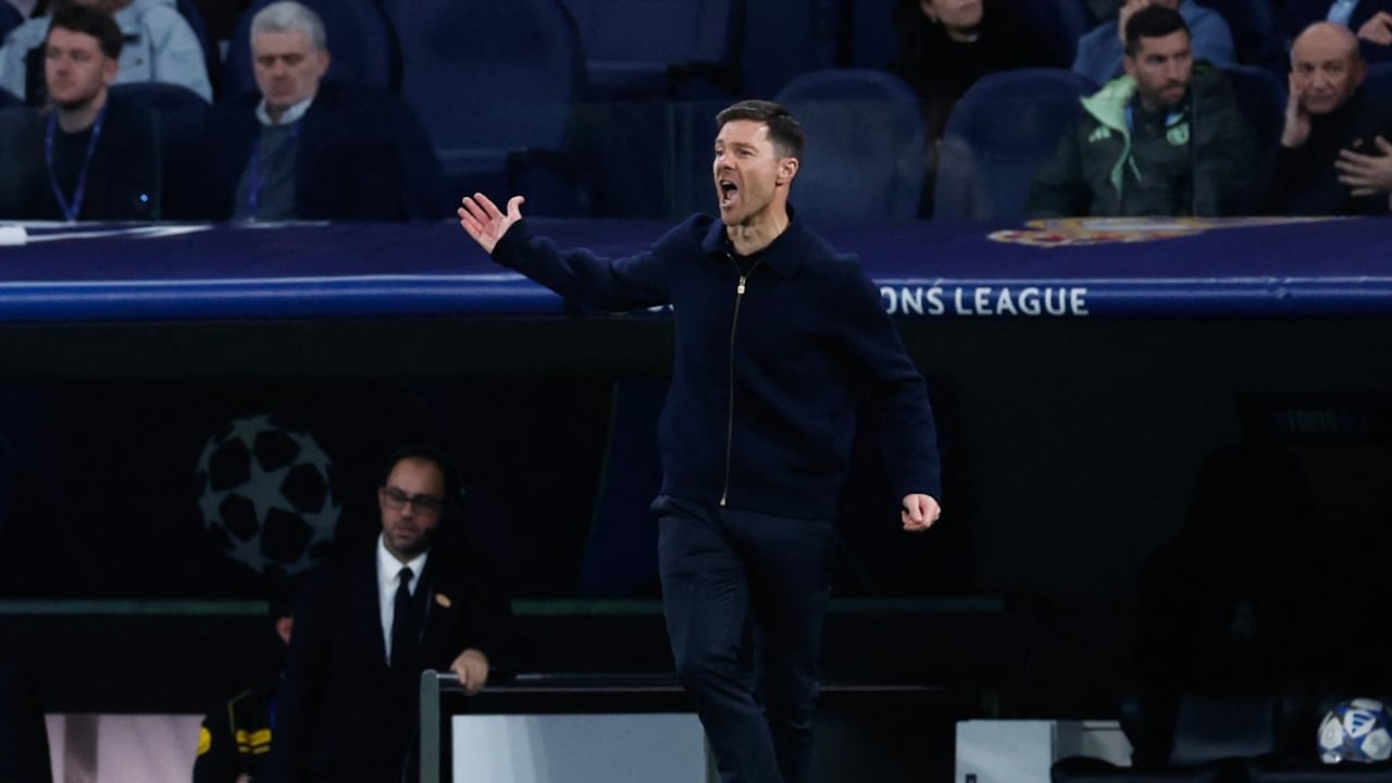 Xabi Alonso durante el partido ante el Manchester City