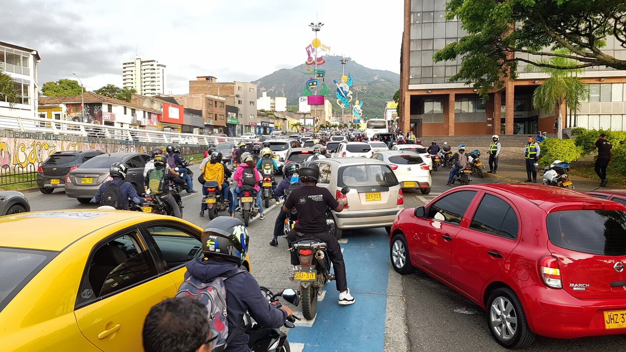 Cali: Día sin carro ni motos en Cali va desde las 7:0 am hasta las 5:0 pm. foto José L Guzmán. EL País