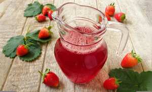 Jugo de fresa
