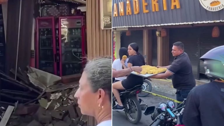 Terremoto en Colombia, panadero