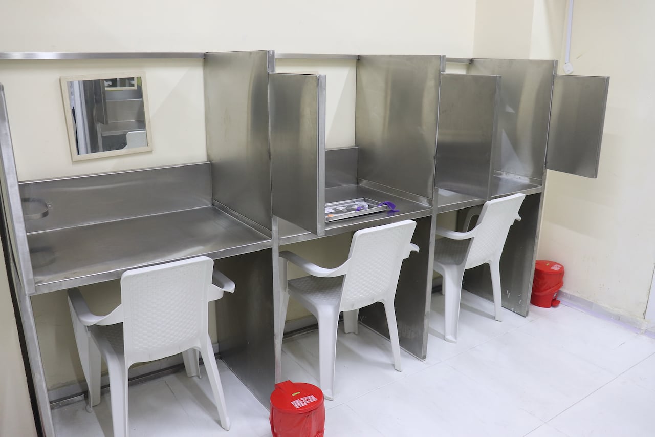 Centro de Atención Móvil a la Drogadicción de la Secretaría de Salud de Cali en el barrio Sucre.