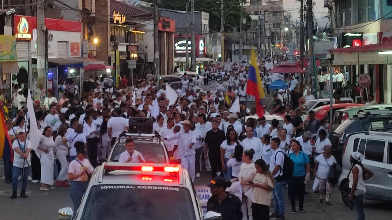 Marcha contra la violencia en Jamundí Valle