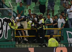 Disturbios en el estadio de palmaseca por la derrota del deportivo Cali frente al pasto