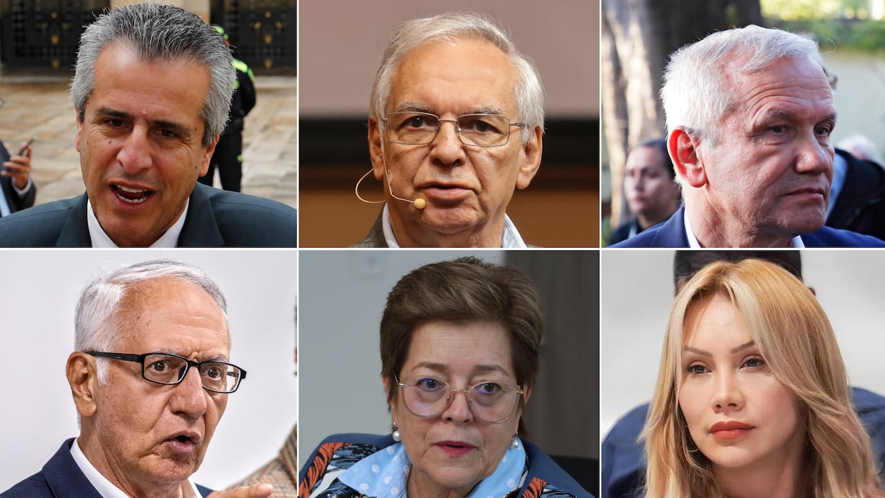 Luis Fernando Velasco, Ricardo Bonilla, Carlos Ramón González, Guillermo Jaramillo, Gloria Inés Ramírez, Sandra Ortiz