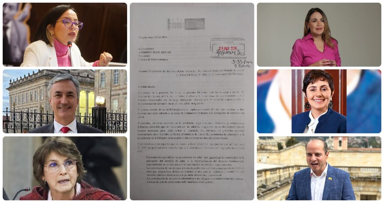 Los congresistas independientes que radicaron moción de censura contra el ministro Guillermo Alfonso Jaramillo.