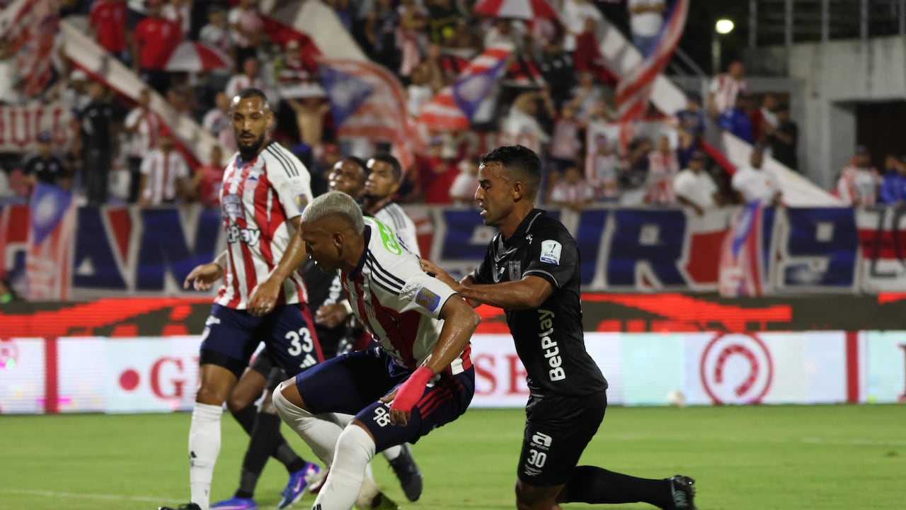Imagen del partido entre Junior de Barranquilla y América de Cali por la fecha 7 del primer semestre de la Liga Colombiana 2026.