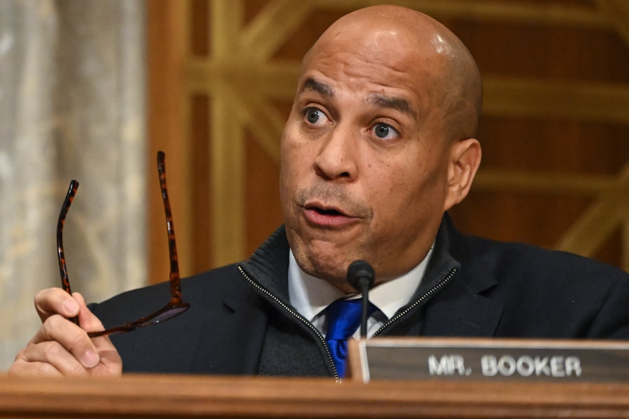 El senador estadounidense Cory Booker, demócrata por Nueva Jersey.