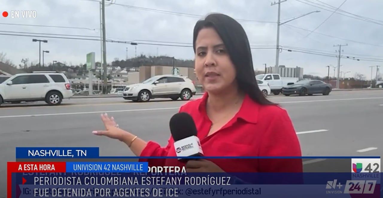 Estefany Rodríguez, periodista colombiana detenida por Ice.