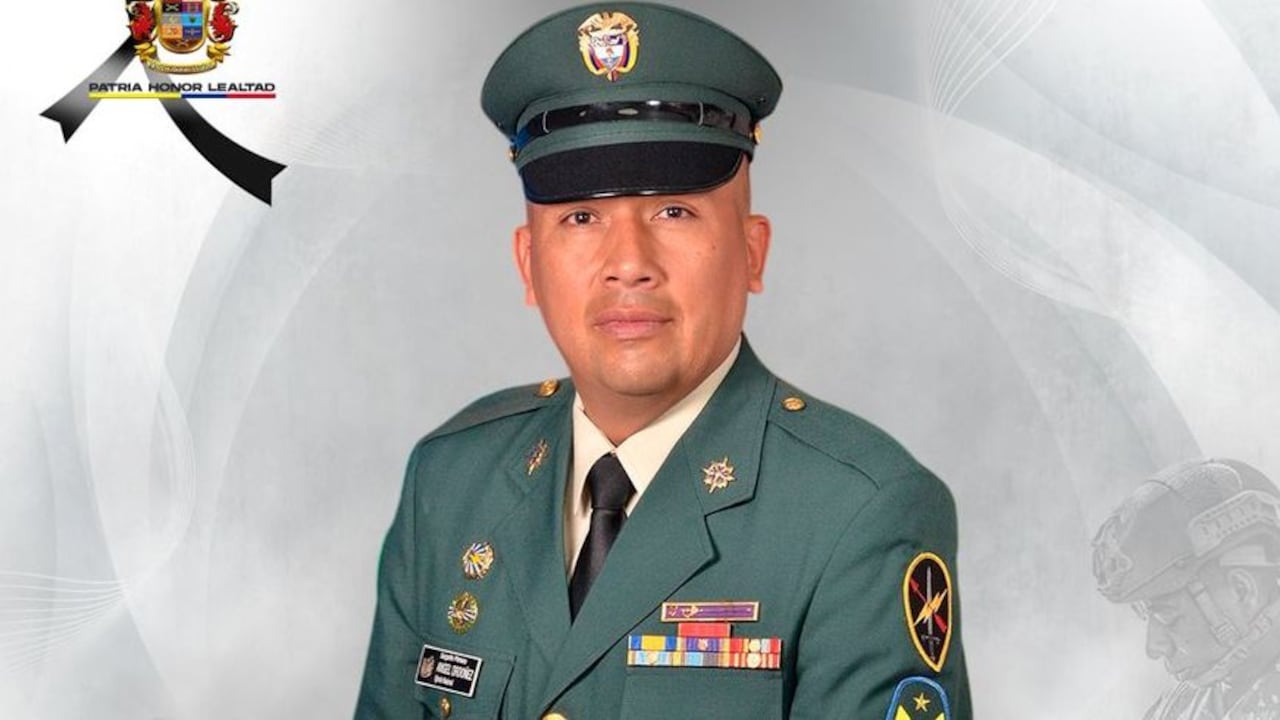 . Ángel David Ordóñez, de 47 años y oriundo de Bucaramanga, fue el suboficial del Gaula Militar que perdió la vida durante el ataque armado registrado en el sector de Mi Bohío, sobre la vía Panamericana, entre Popayán y Timbío.