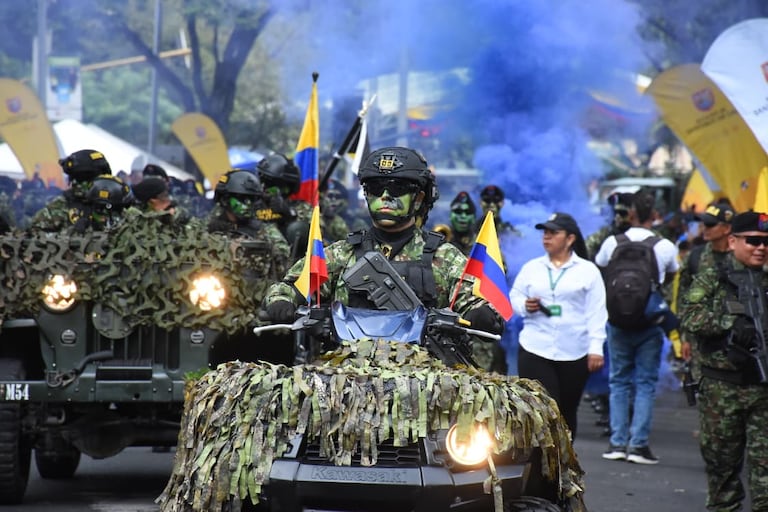 Desfile militar en Cali del 20 de julio del 2026.