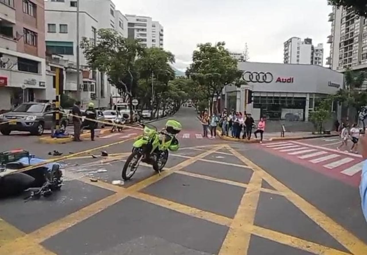 Un fatal accidente de tránsito que se registró en la carrera 27, de la avenida González Valencia, en Bucaramanga.