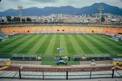 Vista desde la tribuna de occidental del Estadio Nemesio Camacho El Campín, de Bogotá.