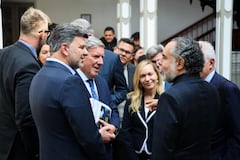 Reunión del MinInterior con diputados de la Misión de Observación Electoral de la Unión Europea.