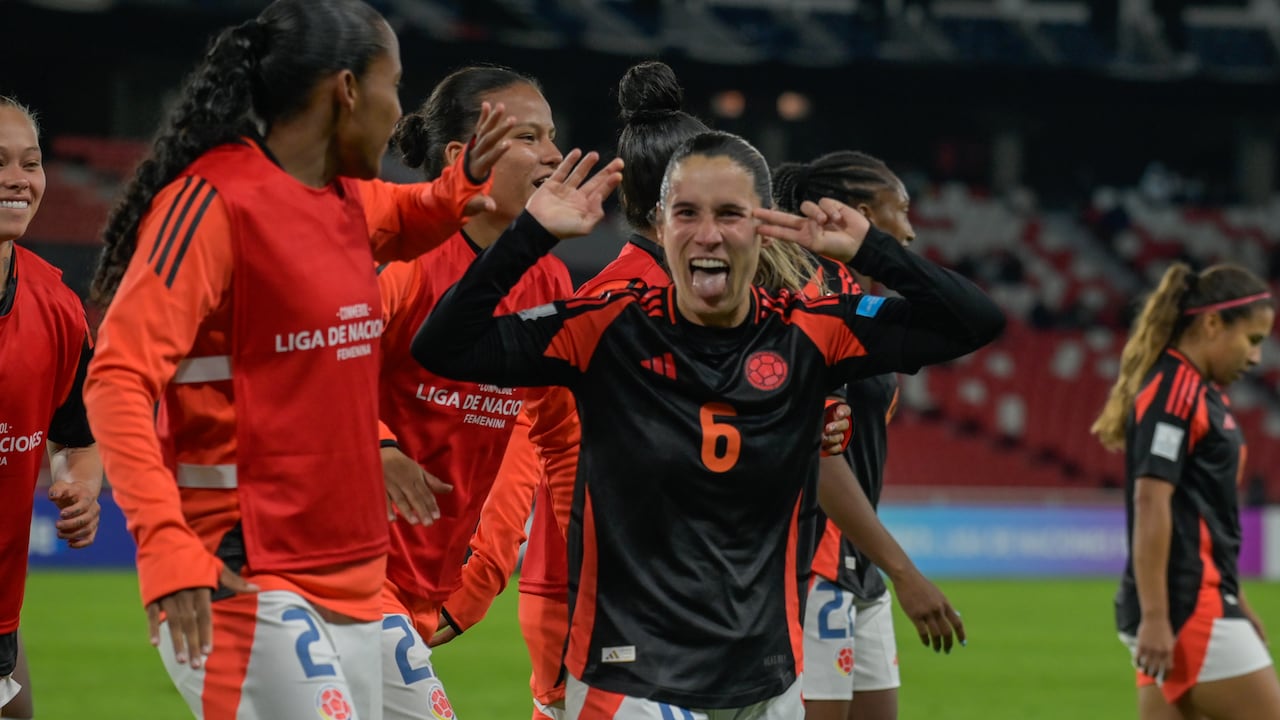 Imagen del partido entre Ecuador y Colombia por la fecha 2 de la Liga de Naciones Femenina.