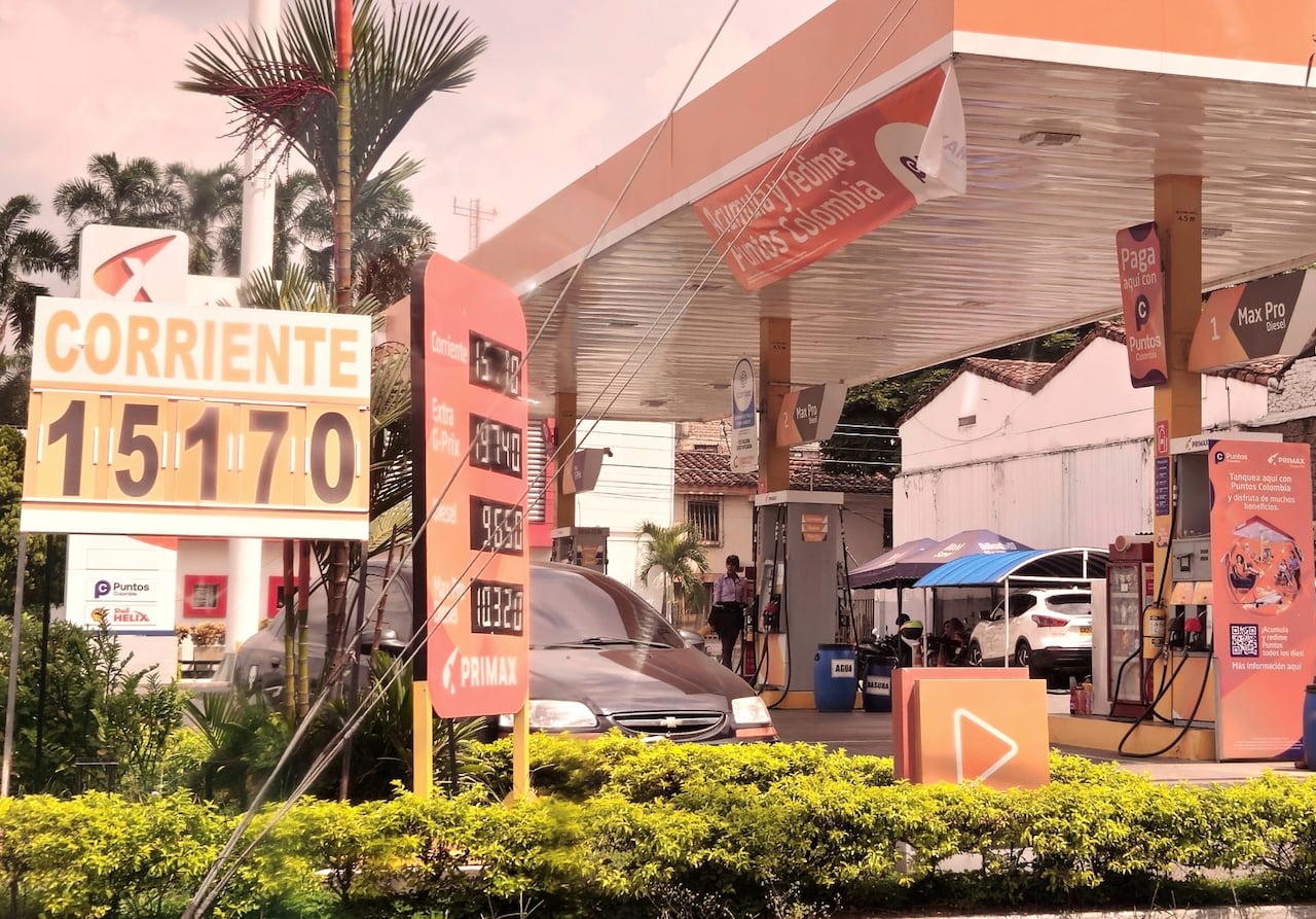Estación de la autopista con carrera 44, sur de Cali. Foto tomada el jueves 11 de enero.