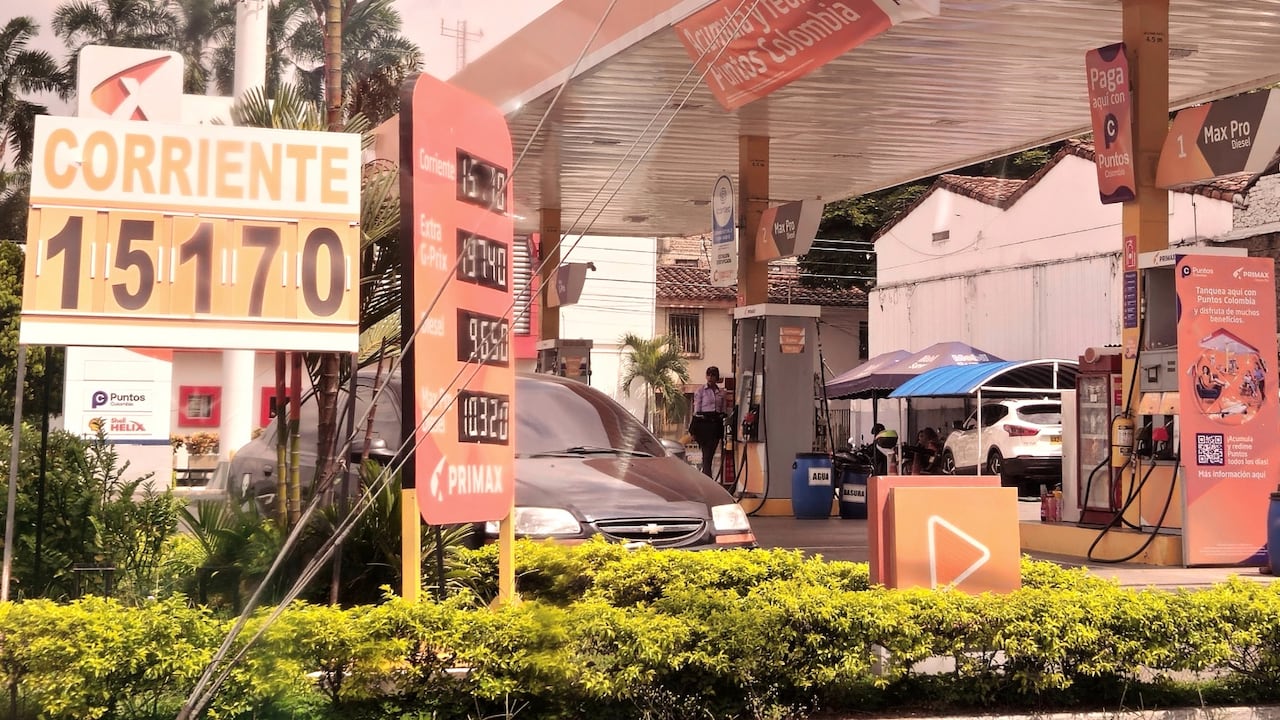 Estación de la autopista con carrera 44, sur de Cali. Foto tomada el jueves 11 de enero.