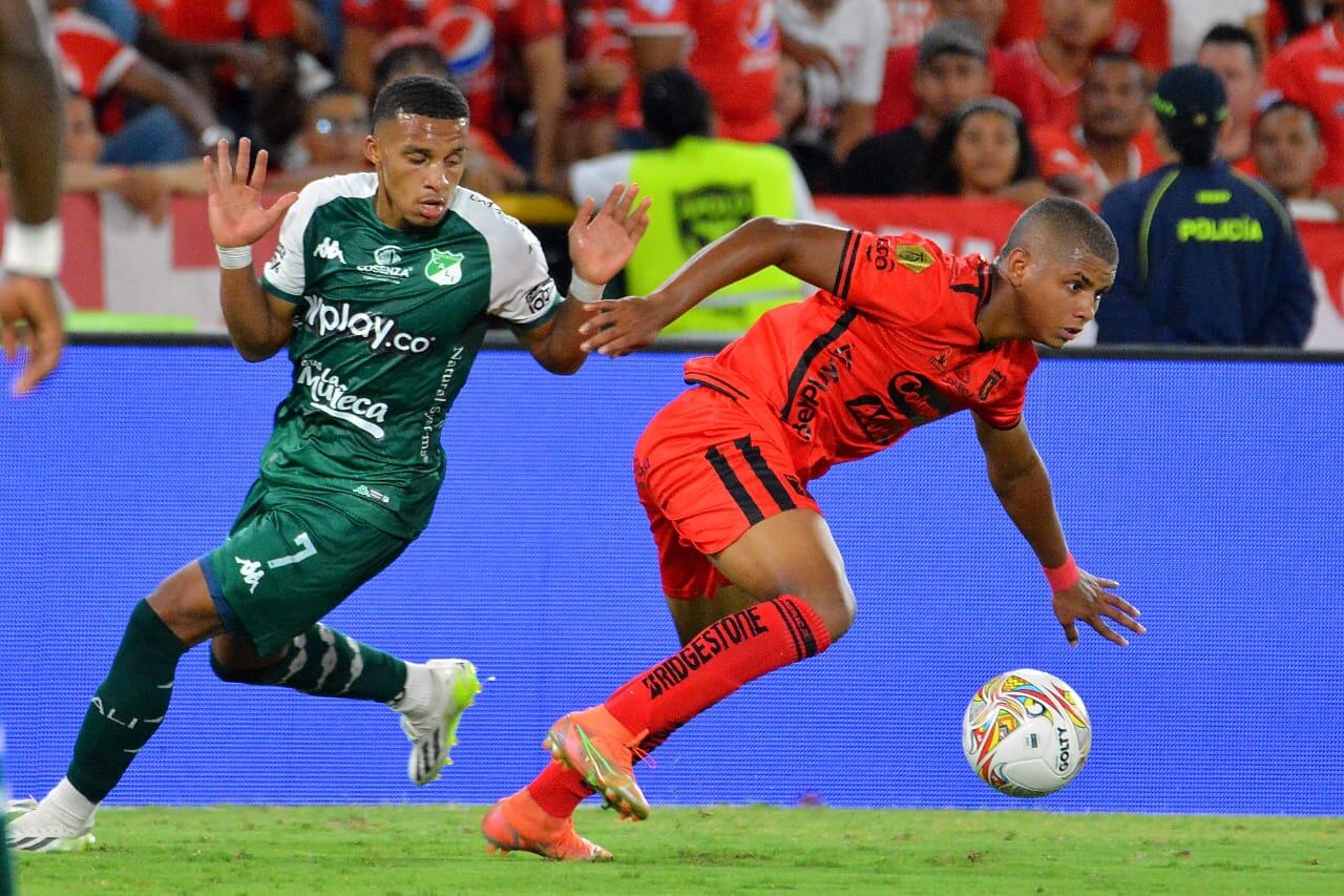 Imagen de partido entre América de Cali y Deportivo Cali por la fecha 10 del segundo semestre de la Liga colombiana 2023.