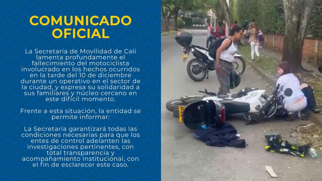 La Secretaría de Movilidad de Cali emitió un pronunciamiento oficial frente al grave caso de intolerancia vial que generó indignación en la ciudad, que causó la muerte de un motociclista.