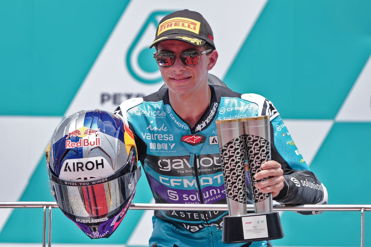 David Alonso se coronó campeón anticipado de la temporada 2024 en el Moto3.