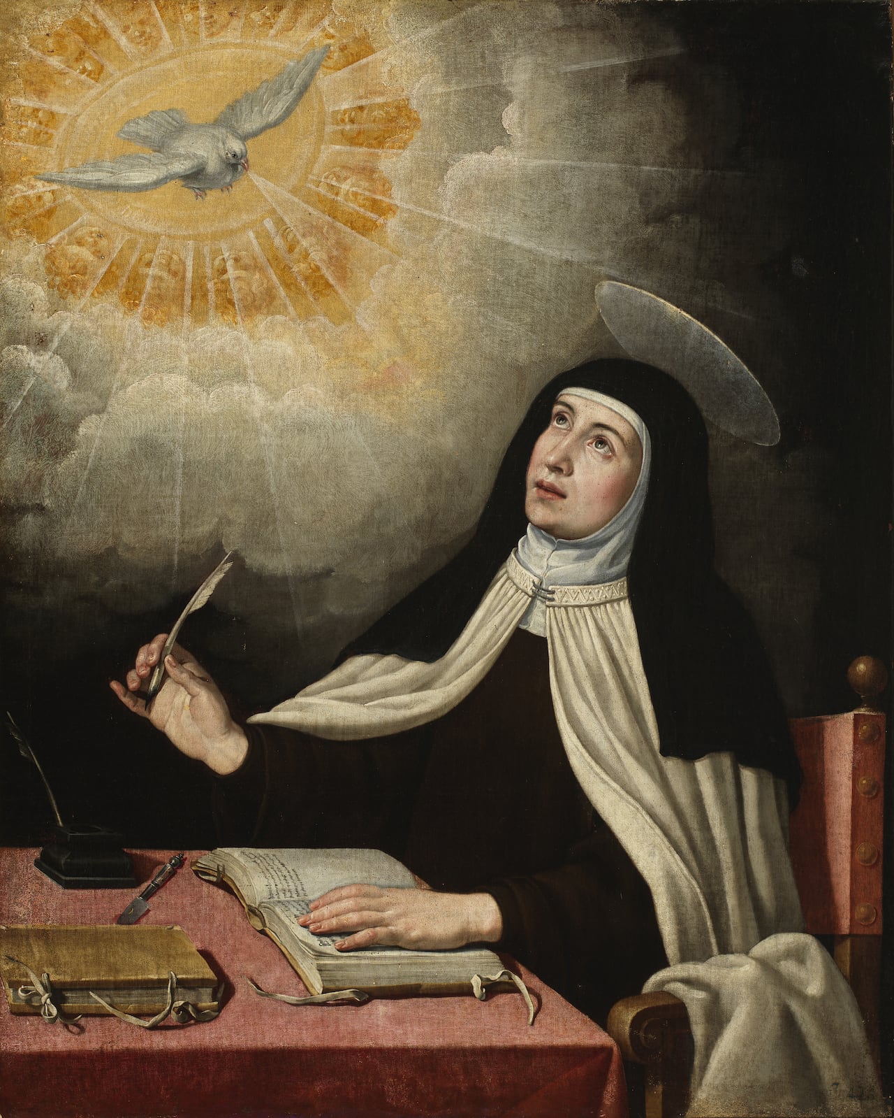 Santa Teresa de Ávila, siglo XVII. Se encuentra en la colección del Museo del Prado, Madrid. Artista: Anónimo.