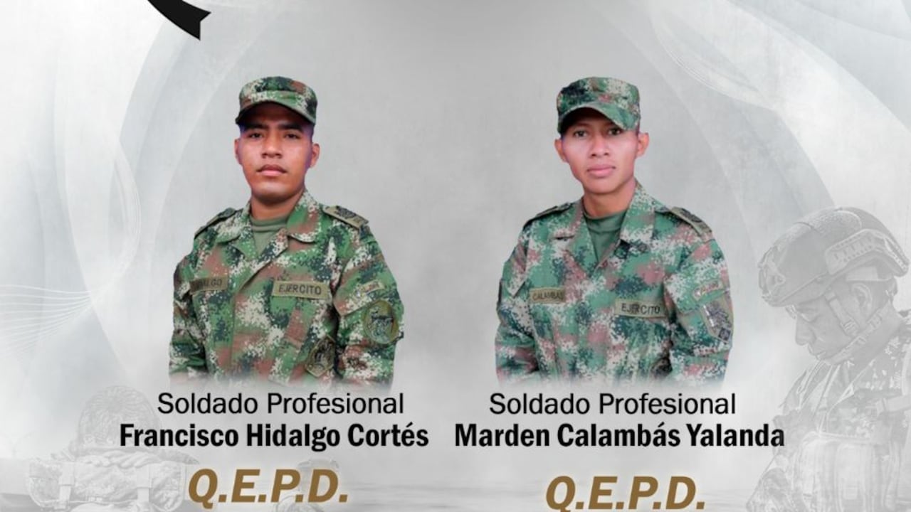 Los soldados fueron asesinados por las Disidencias de las Farc.