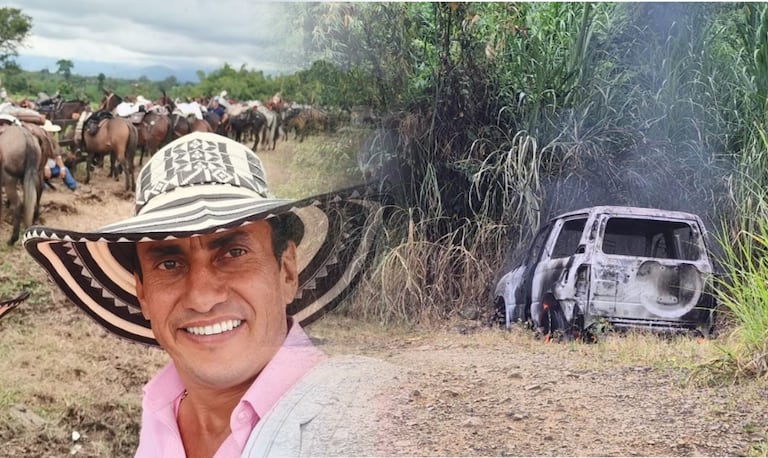 El cuerpo de Gildardo 'Tato' Peña fue encontrado en zona rural de Sevilla. Su vehículo fue incinerado.