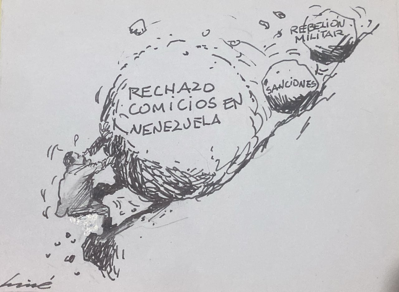 Luisé. Caricatura.