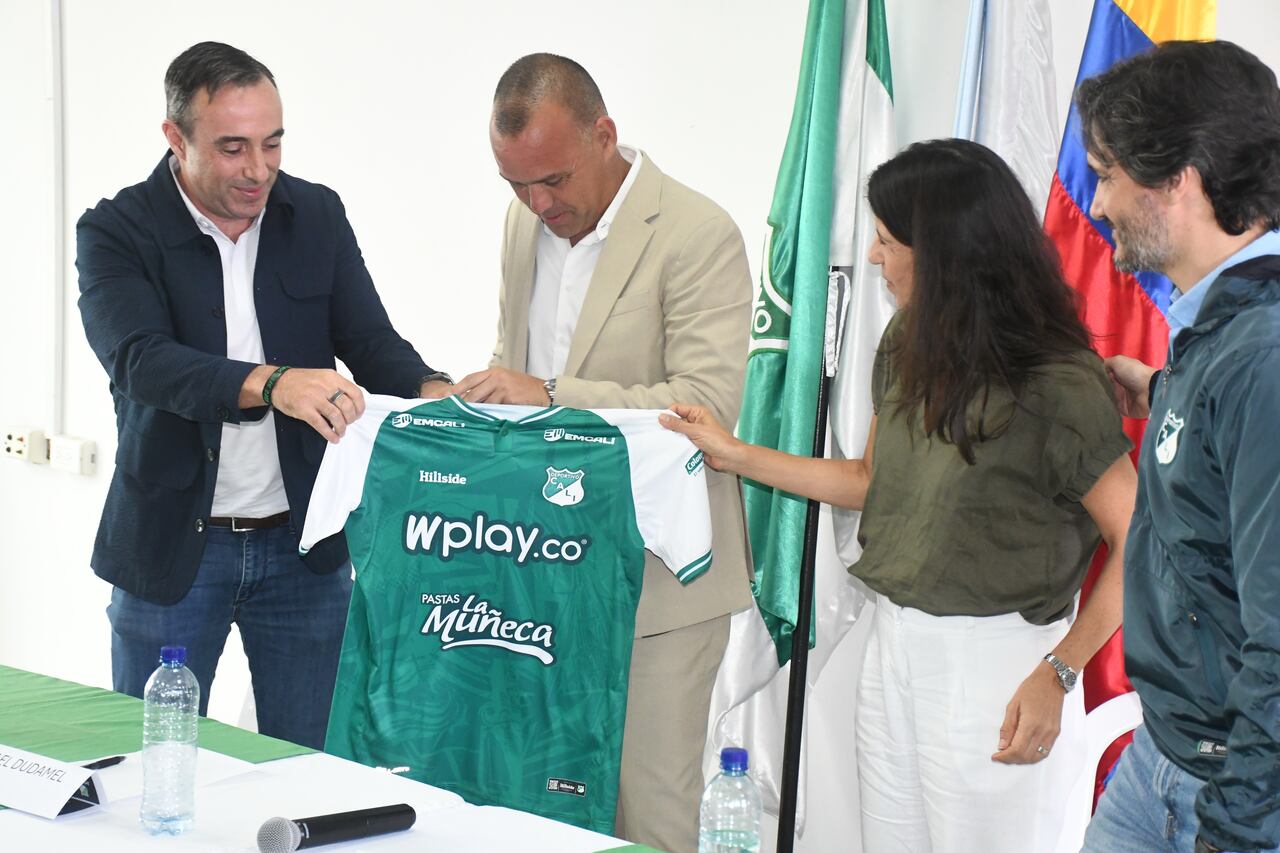 Fútbol: Rueda de prensa presentación de Rafael Dudamel, nuevo director técnico del Deportivo Cali. foto: José L Guzmán