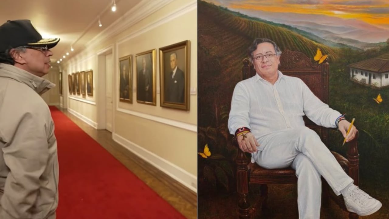 Petro compartió el retrato oficial que hará parte de la galería de presidentes en la Casa de Nariño
