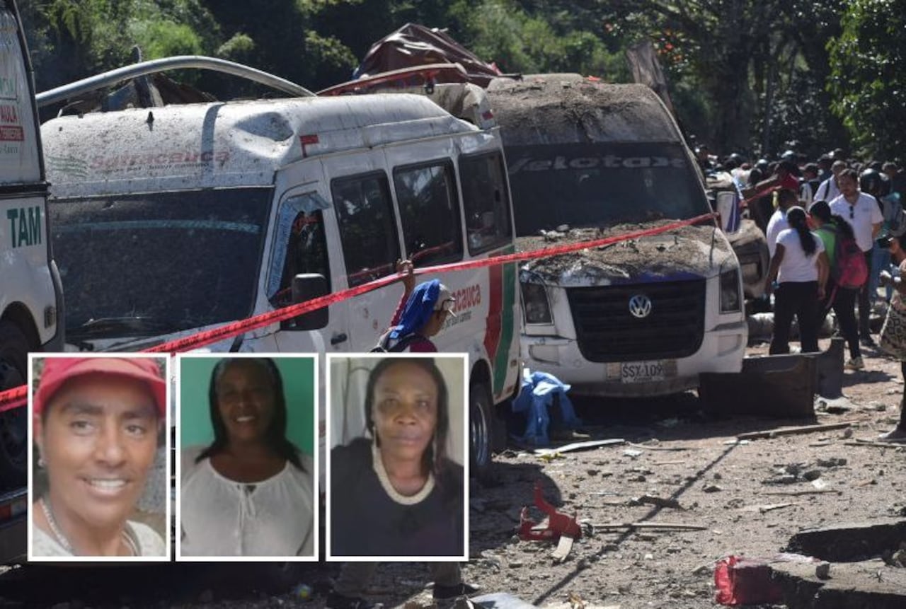 Familiares confirmaron la identidad de Patricia Mosquera y sus primas Nidia y Nereida, quienes fallecieron en el atentado en el sector El Túnel, en Cajibío.