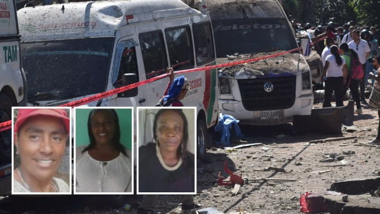 Familiares confirmaron la identidad de Patricia Mosquera y sus primas Nidia y Nereida, quienes fallecieron en el atentado en el sector El Túnel, en Cajibío.