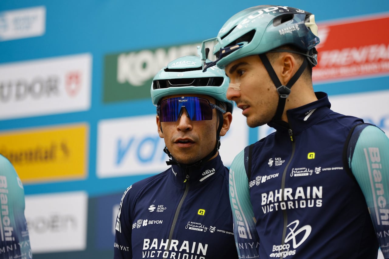 Santiago Buitrago previo a la etapa 4 de la Tirreno Adriático 2026.