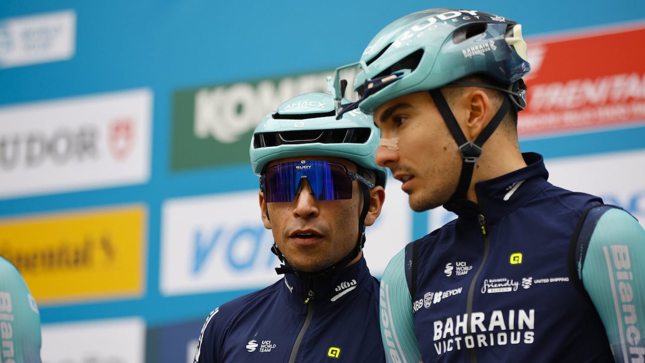 Santiago Buitrago previo a la etapa 4 de la Tirreno Adriático 2026.