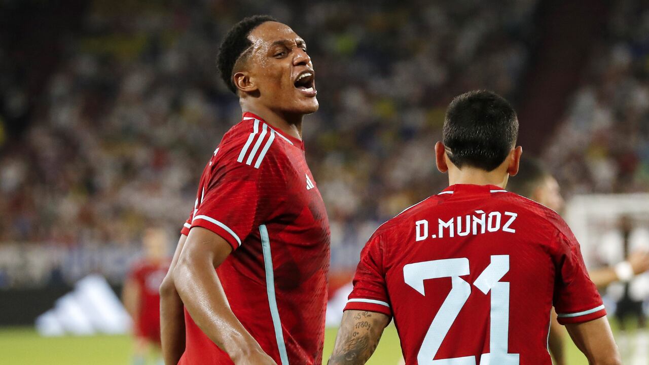 Yerry Mina al servicio de la Selección Colombia