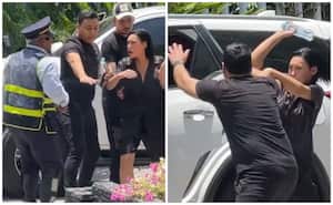 Ana del Castillo, a punto de irse a los golpes con supuesto policía.