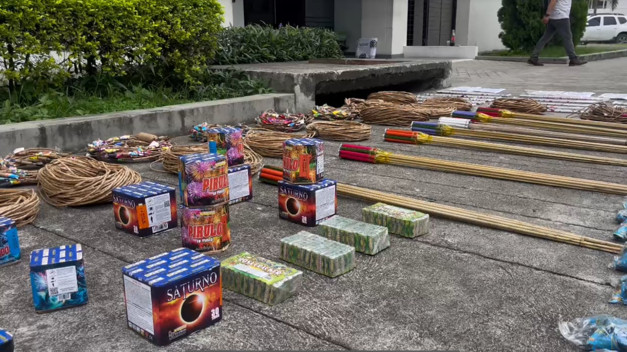 La pólvora decomisada se encontraba avaluada en $40 millones.