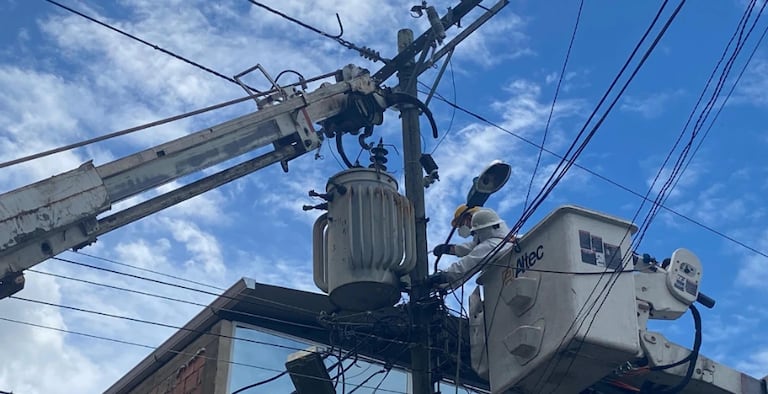 Trabajos de acueducto y energía Emcali