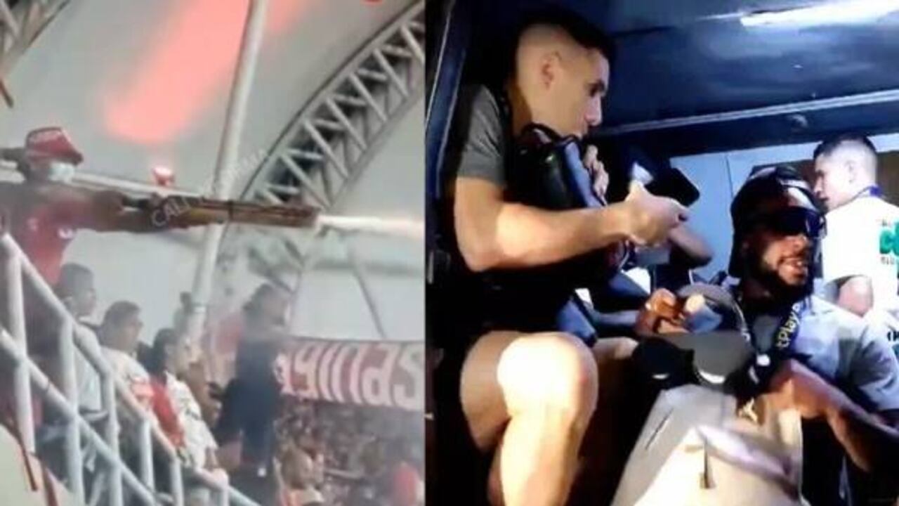 Jugadores de Nacional salieron en tanqueta del Pascual tras desmanes en las tribunas.