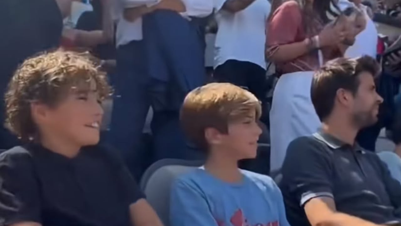Sasha y Piqué en el concierto de Shakira.